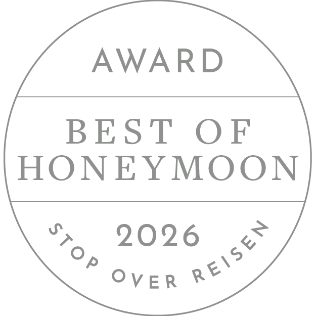 Auszeichnung „Best of Honeymoon 2026“ von Stop Over Reisen